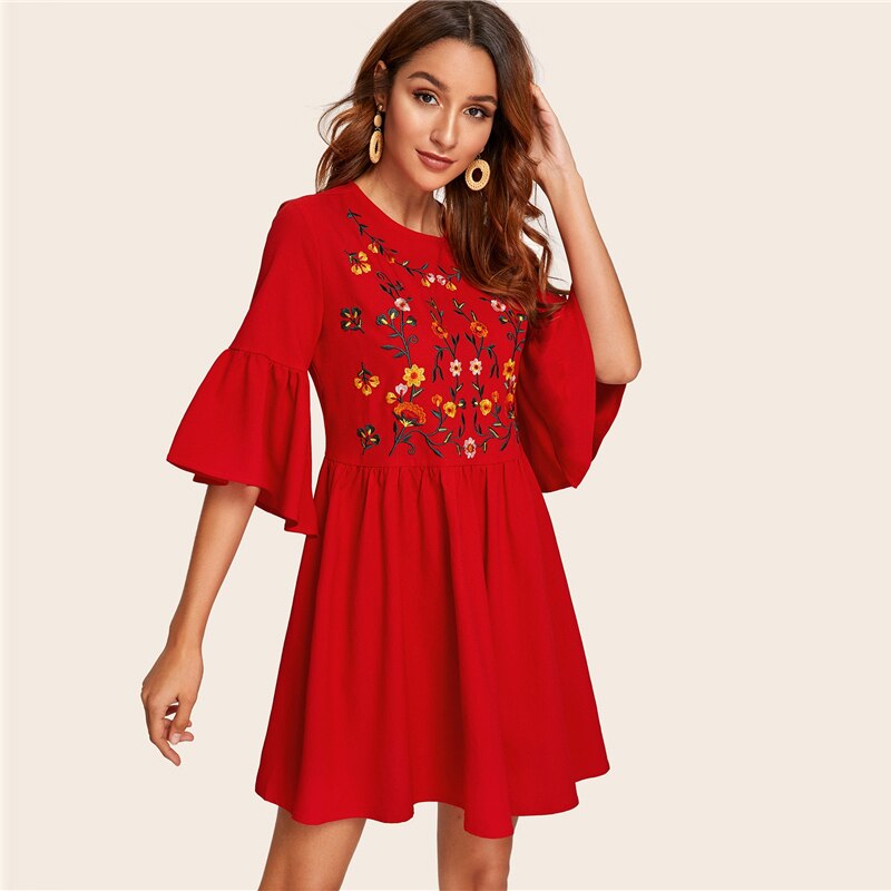 Women's Summer Embroidered Dress
