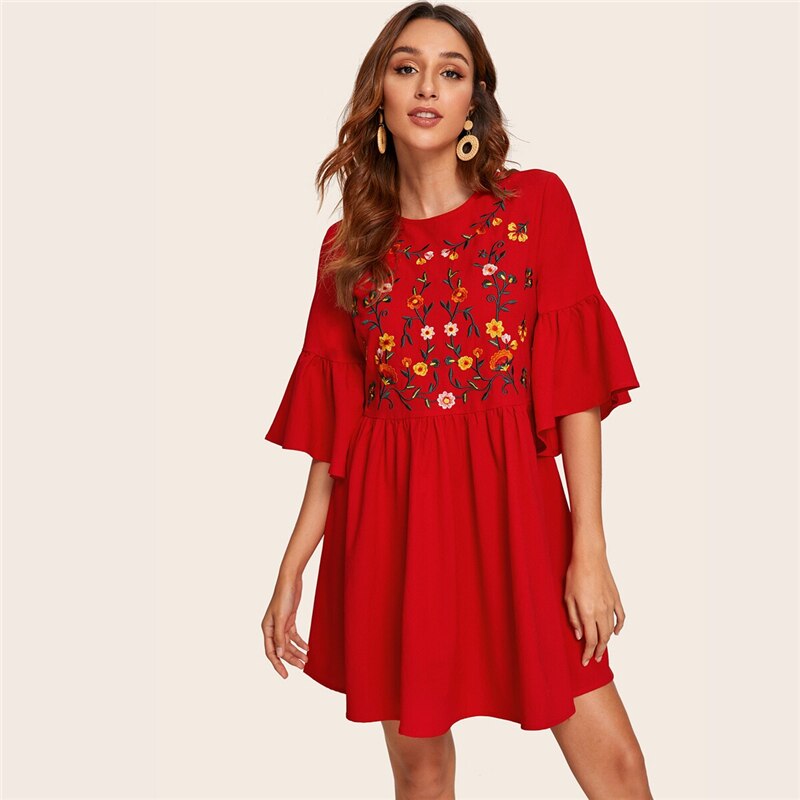 Women's Summer Embroidered Dress