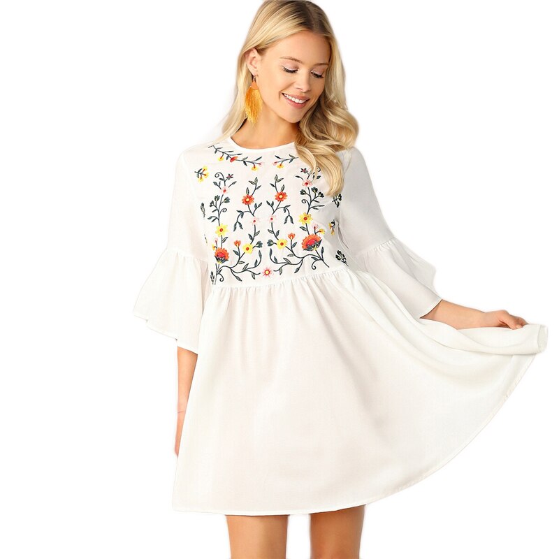 Women's Summer Embroidered Dress