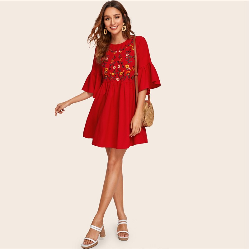 Women's Summer Embroidered Dress