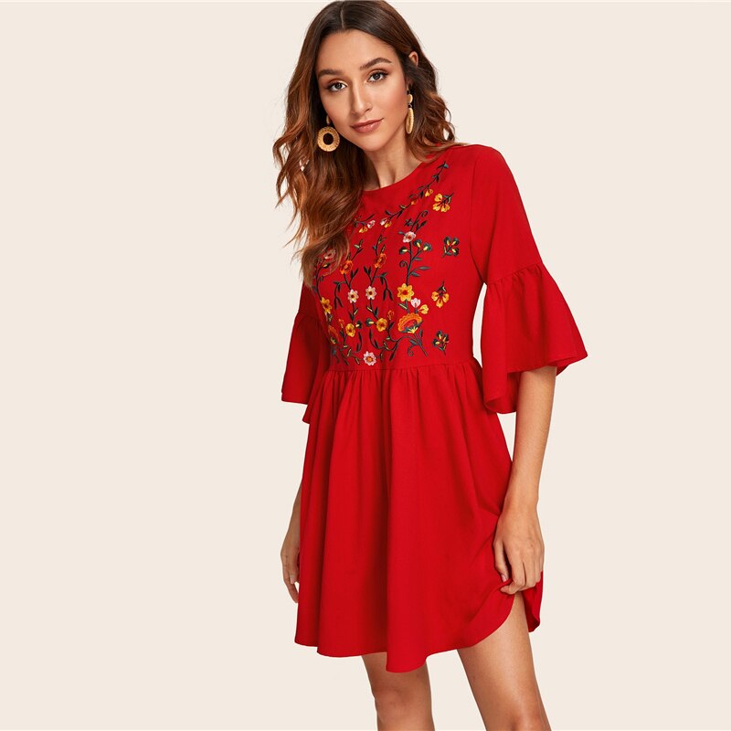 Women's Summer Embroidered Dress