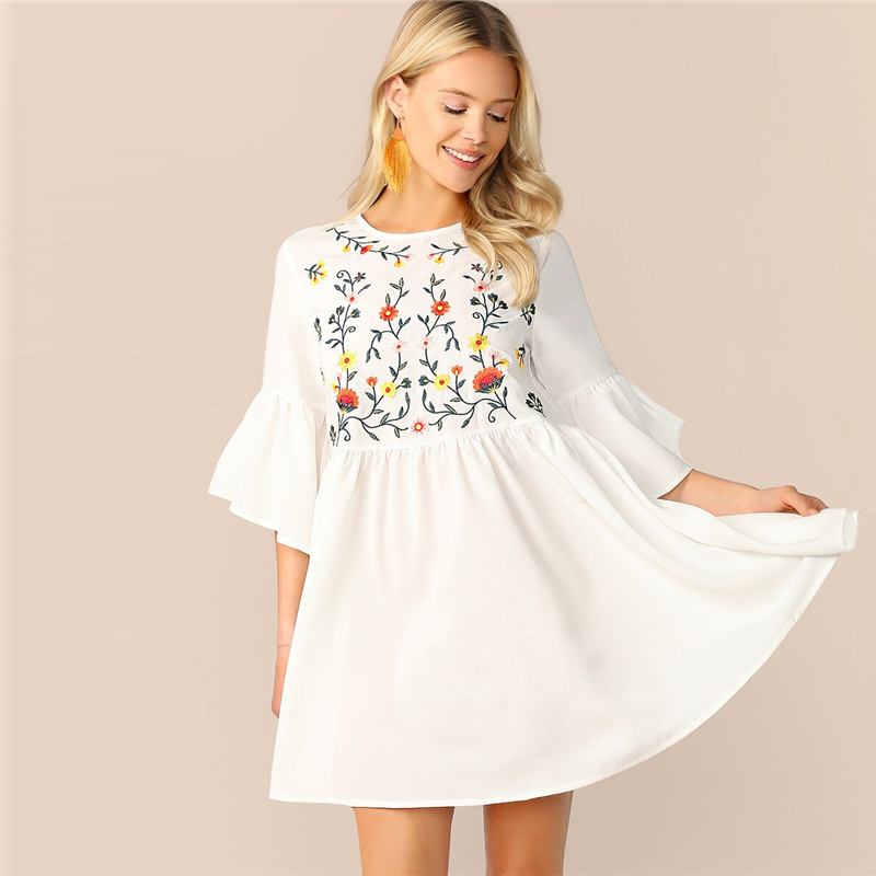 Women's Summer Embroidered Dress