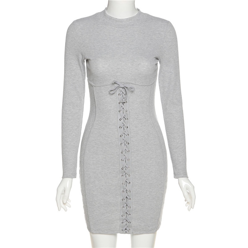 Women's Turtleneck Long Sleeved Dress