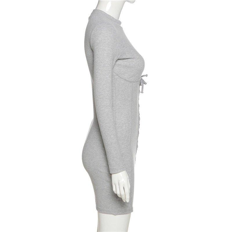 Women's Turtleneck Long Sleeved Dress