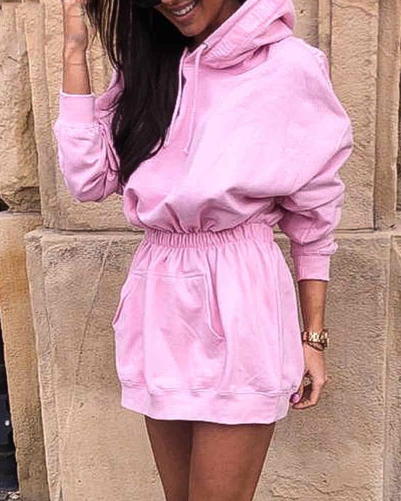 Women's Hooded Mini Dress
