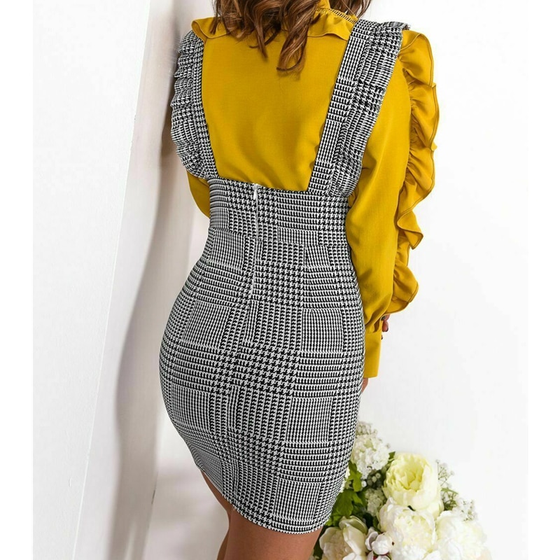 Women's Ruffled High Waist Dress