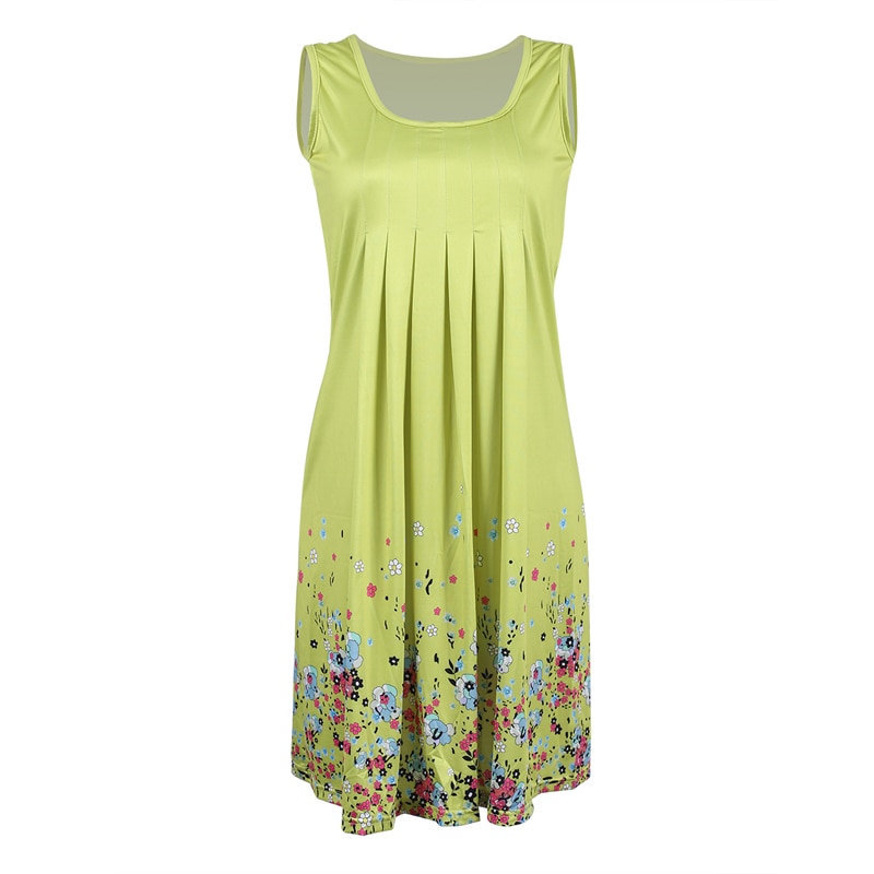 Women's Plus Size Floral Print Summer Dress