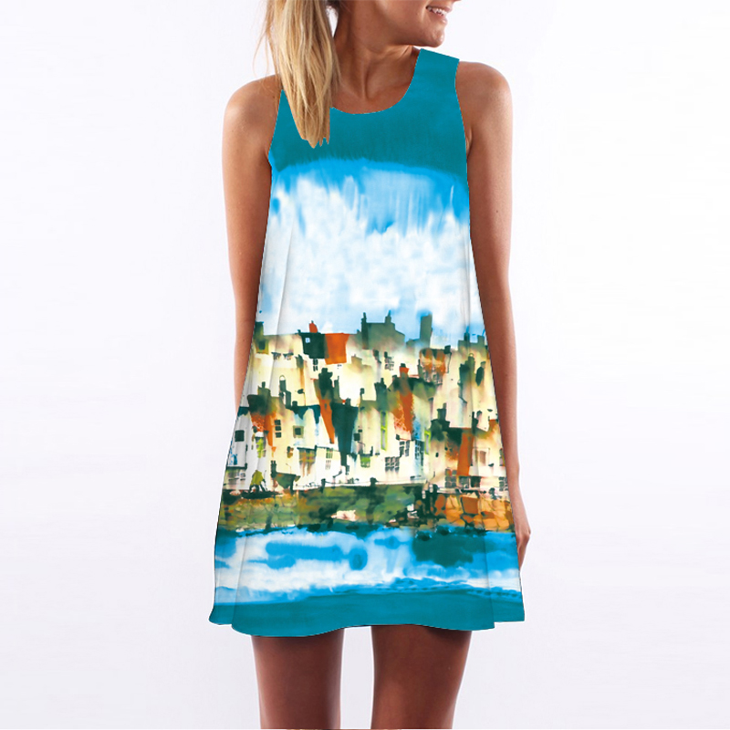 Lovely Summer Casual Sleeveless Women's Dress