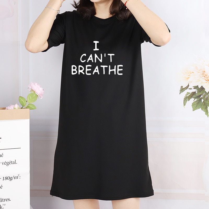Women's Black Lives Matter Printed Loose Dress
