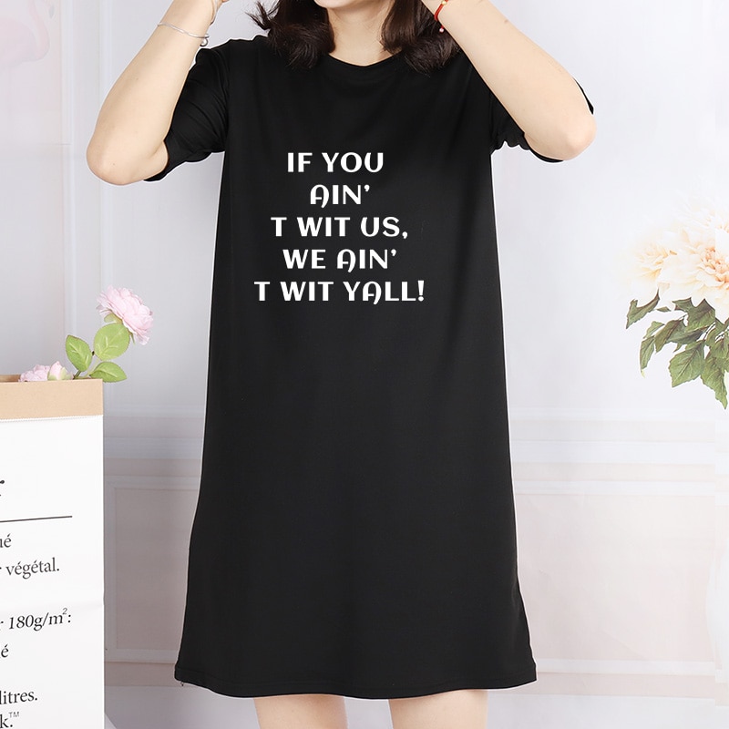 Women's Black Lives Matter Printed Loose Dress
