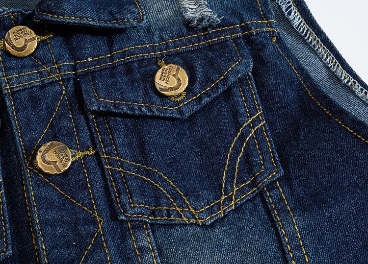 Men's Denim Vest in Blue Colors